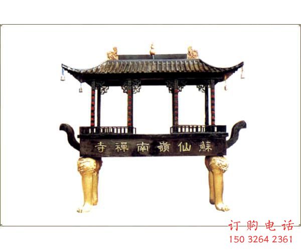 寺廟化紙爐銅雕塑