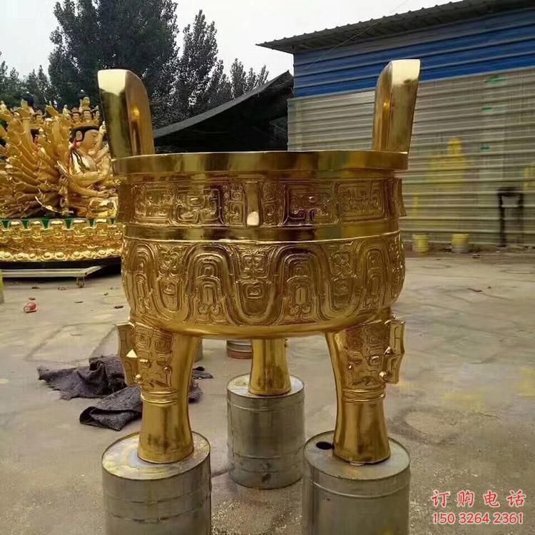 鎏金象形爐雕塑
