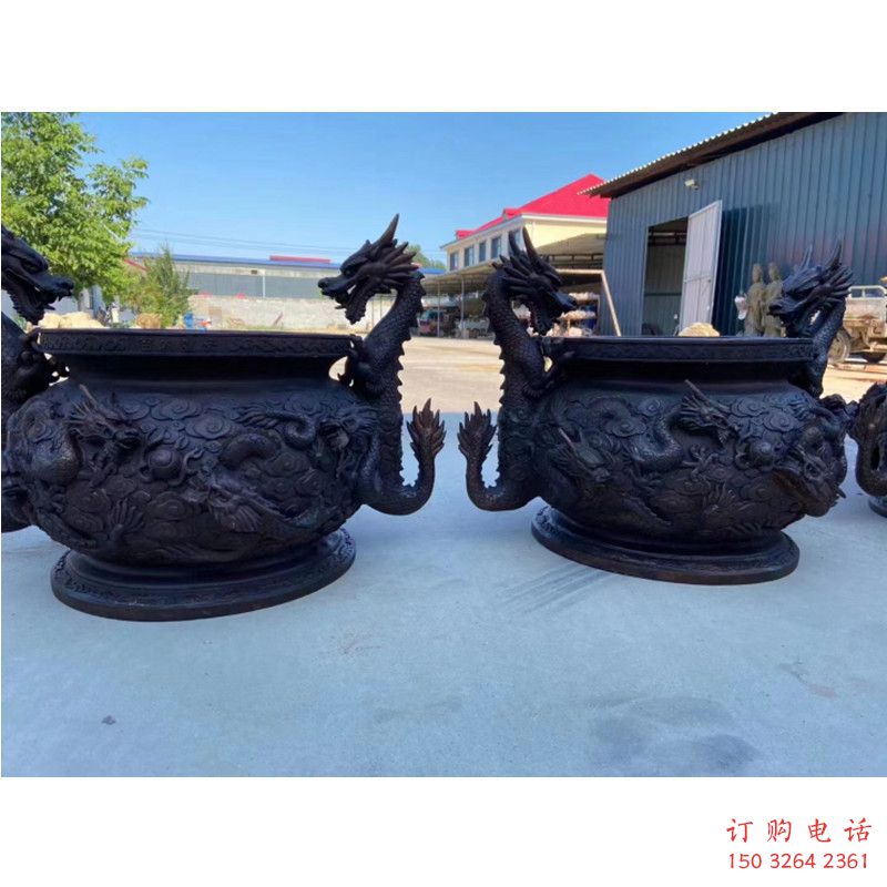 現(xiàn)代盤龍象形龍雕塑