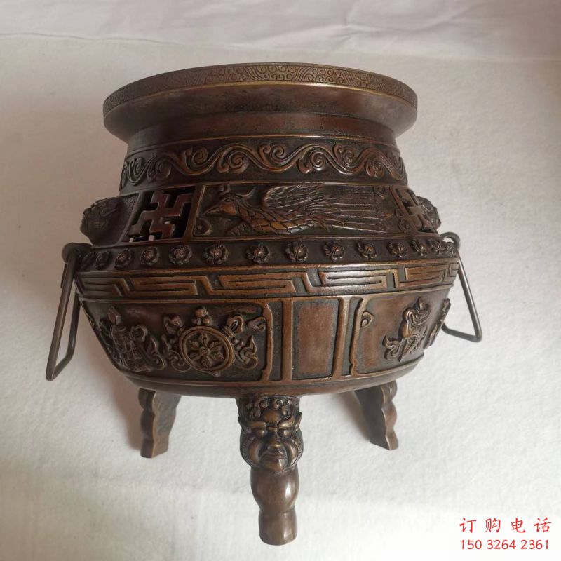 鑄銅象形爐銅雕