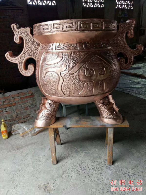 紫銅象形爐雕塑