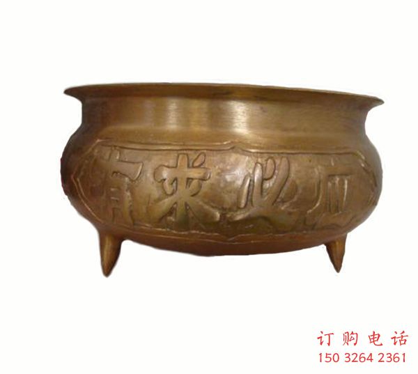 仿古宣德?tīng)t銅雕塑