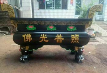 彩繪工藝焚經(jīng)爐鐵雕塑