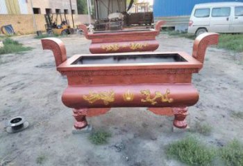 雕龍焚經(jīng)爐銅雕塑