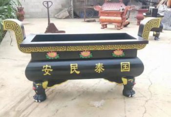 刻字寺廟焚經(jīng)爐雕塑