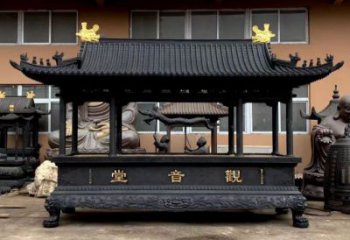 觀音殿寶蓋化紙爐雕塑