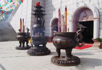 戶外香爐化紙爐銅雕