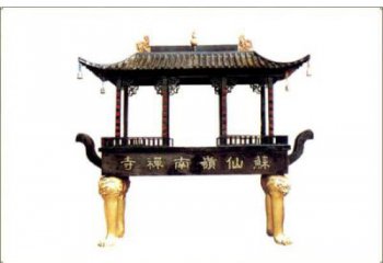 寺廟化紙爐銅雕塑