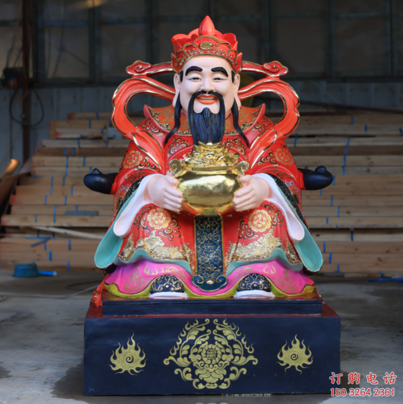 寺廟文財神像生產(chǎn)，寺廟神像，文財神像選用