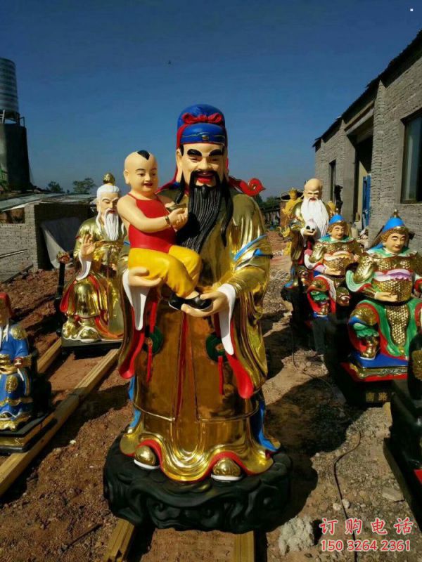 通用文財(cái)神像，鎏金效果，彩繪文財(cái)神像生產(chǎn)