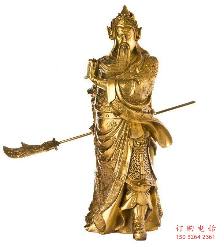大刀關(guān)羽武財神像，武財神像制作廠家