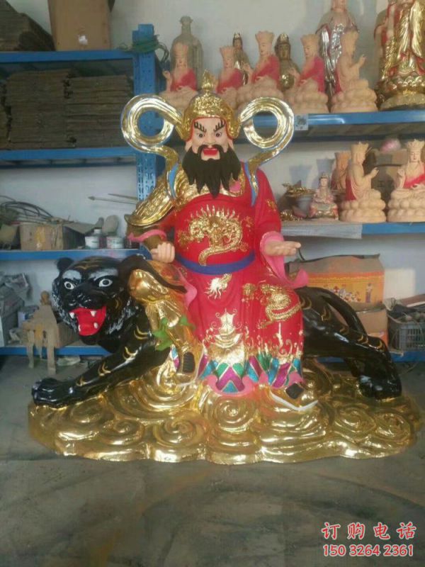 武財(cái)神像工廠，彩繪工藝，大型武財(cái)神像加工