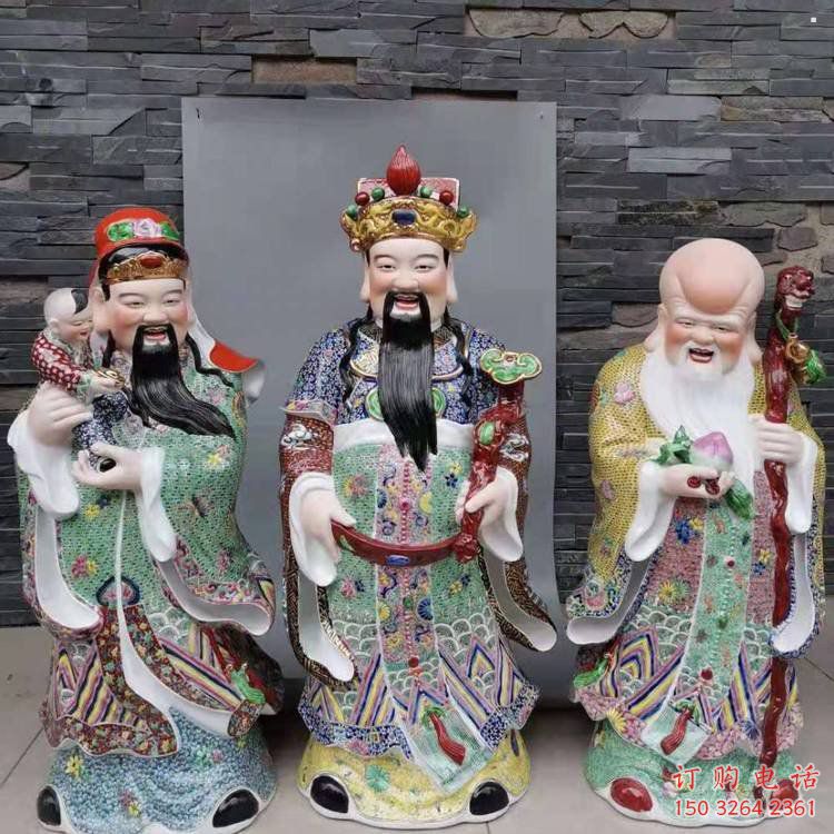 大型福祿壽神像廠家，佛堂擺放，家用福祿壽神像廠