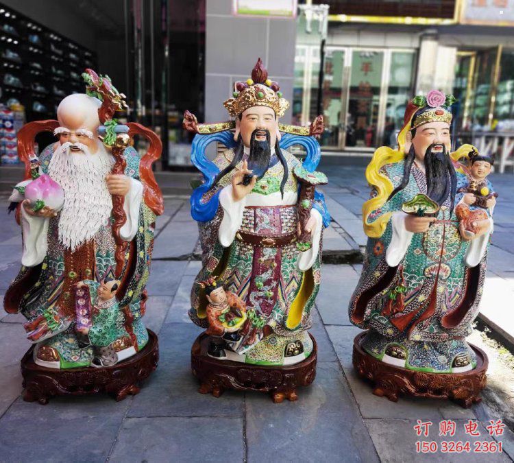供應(yīng)福祿壽神像，鑄銅工藝，福祿壽神像選用