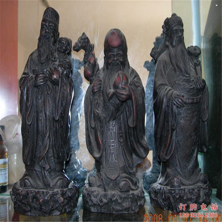 供應(yīng)福祿壽神像，鑄銅工藝，福祿壽神像預(yù)用
