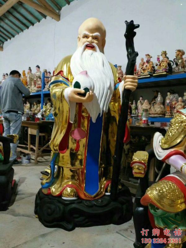 常用壽星神像，仿古神像，彩繪壽星神像生產(chǎn)