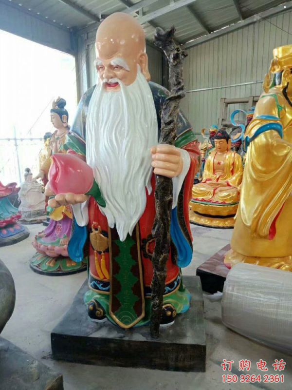 承接壽星神像，彩繪效果，壽星神像承接