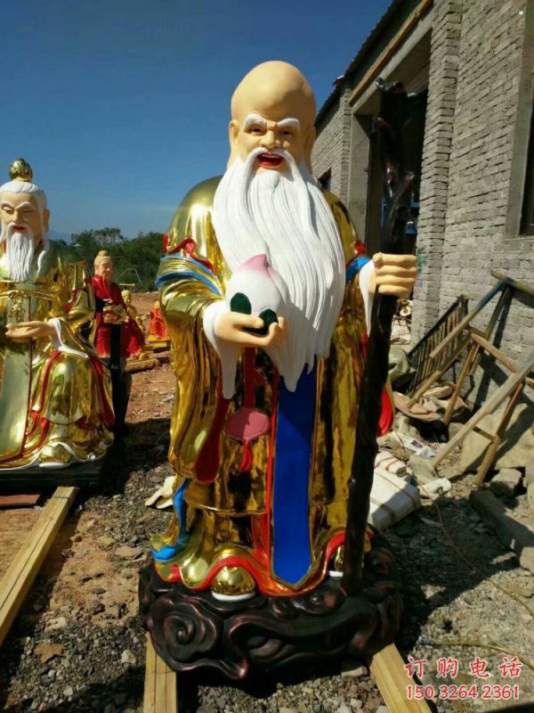 提供壽星神像，彩繪工藝，家用壽星神像廠