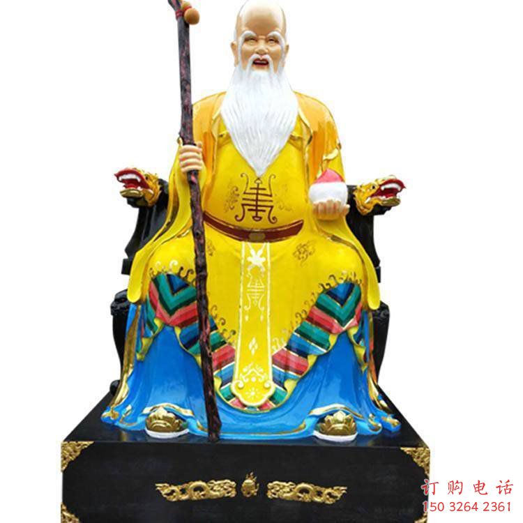 預(yù)定壽星神像，鎏金效果，彩繪壽星神像生產(chǎn)