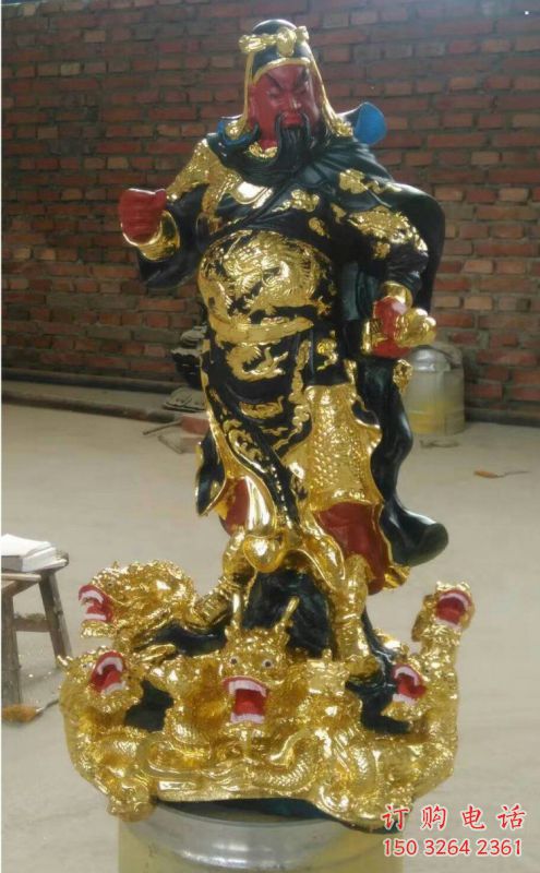 通用關(guān)公神像，彩繪工藝，關(guān)公神像選用