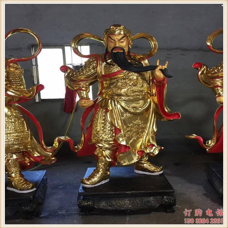 指定關(guān)公神像，現(xiàn)代工藝，彩繪關(guān)公神像廠家