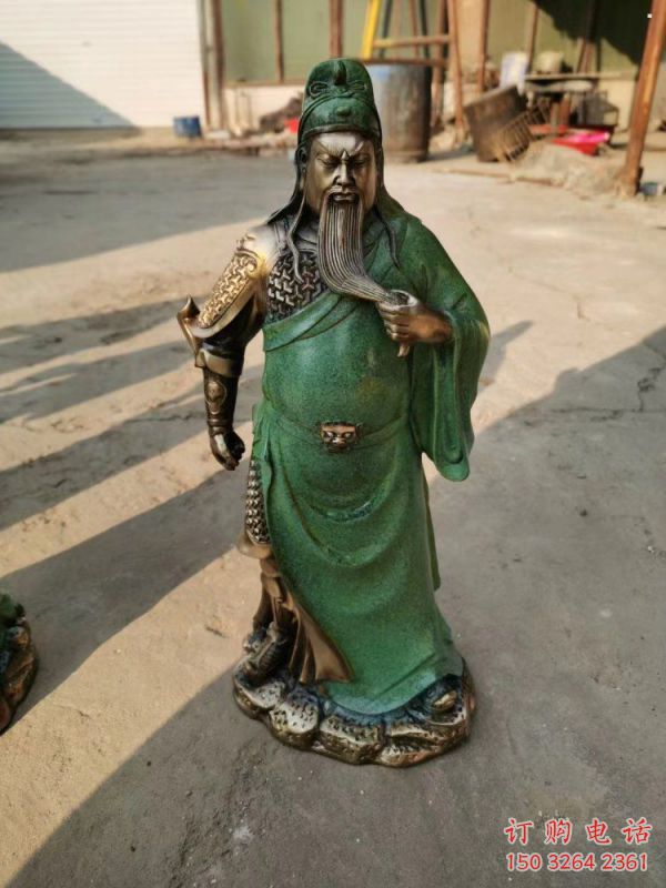 彩繪銅關(guān)公神像廠，彩繪工藝，家用銅關(guān)公神像廠