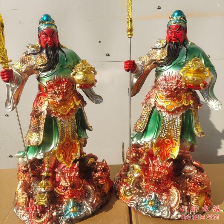 常用銅關(guān)公神像，現(xiàn)代工藝，銅關(guān)公神像選用