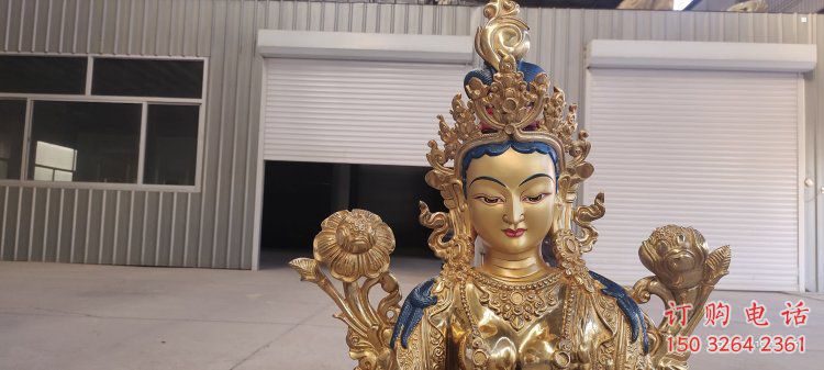 寺廟度母佛像生產(chǎn)，鑄銅佛像，度母銅佛像廠