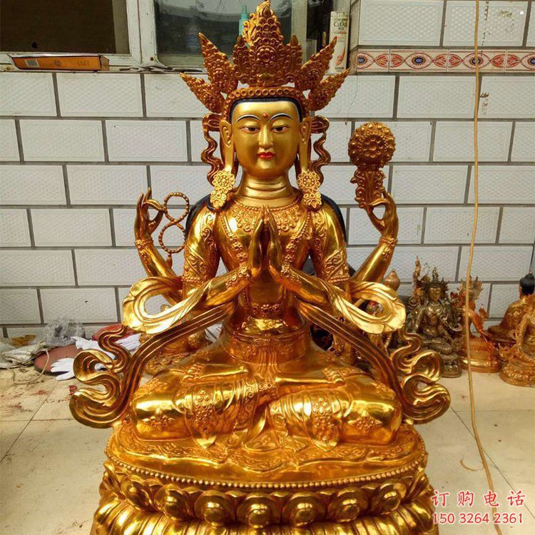 通用度母佛像，彩繪工藝，彩繪度母佛像生產(chǎn)
