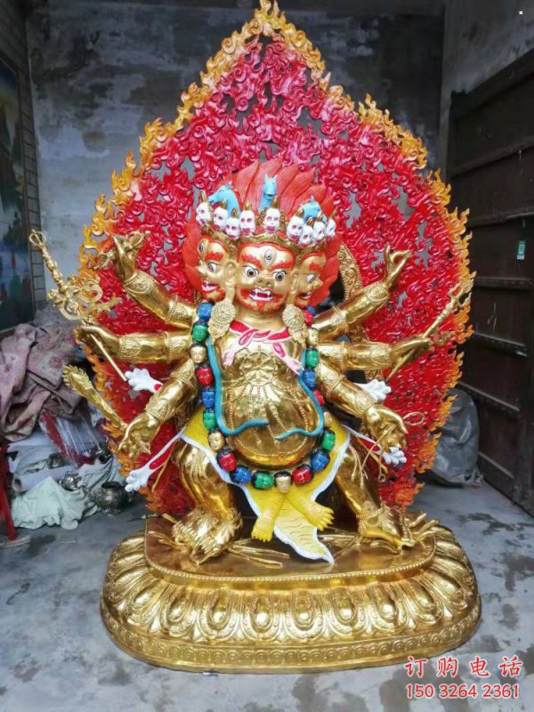 彩繪金剛佛像廠，現(xiàn)代工藝，寺廟金剛護(hù)法佛像廠家