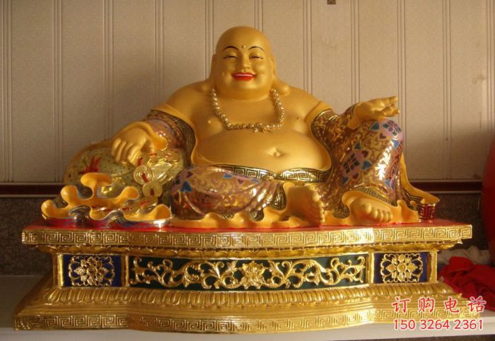 坐像彌勒佛，玻璃鋼佛像