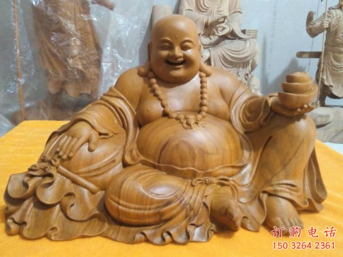 坐像彌勒佛，玻璃鋼佛像