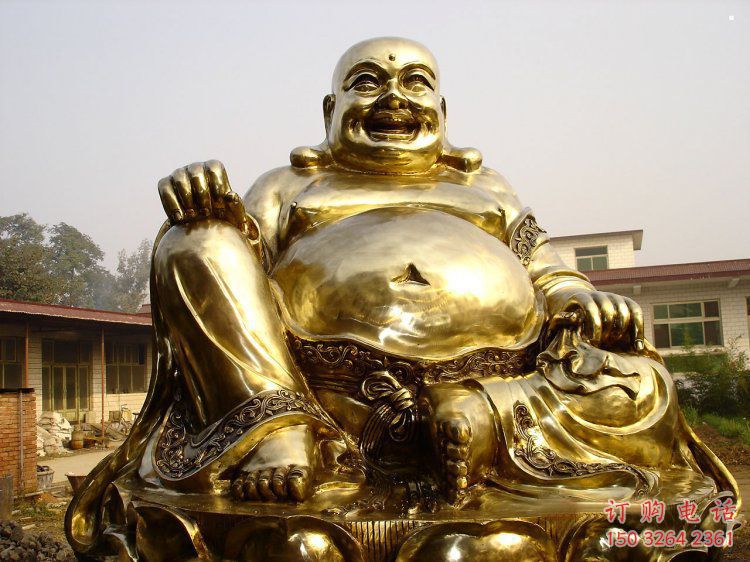 彩繪彌勒佛銅佛像廠，彩繪工藝，仿古彌勒佛銅佛像廠家