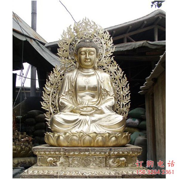 通用如來佛像，黃銅材質，銅如來佛像生產