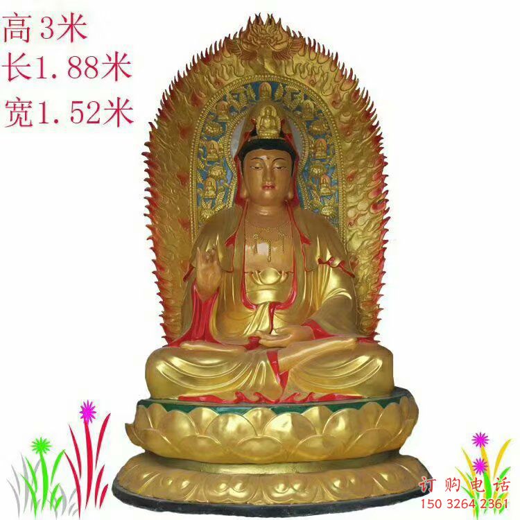 承接如來(lái)佛像，玻璃鋼材質(zhì)，寺廟如來(lái)佛像廠家