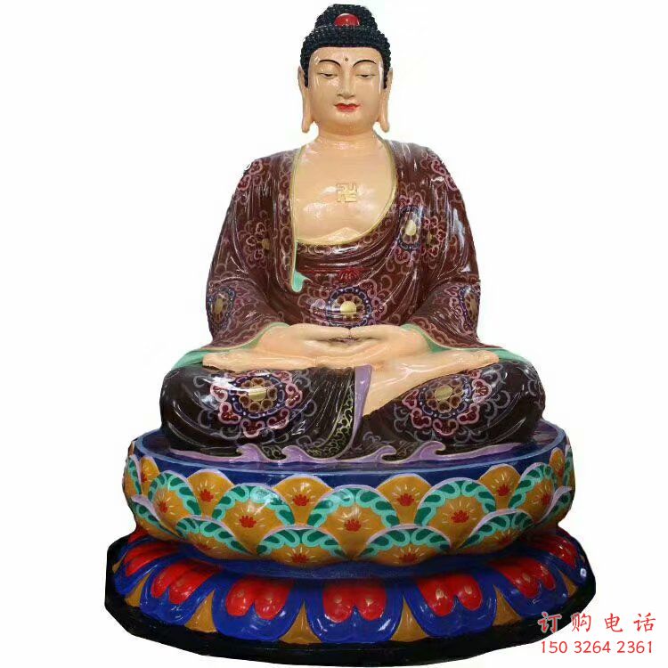 通用如來(lái)佛像，鎏金效果，彩繪如來(lái)佛像生產(chǎn)