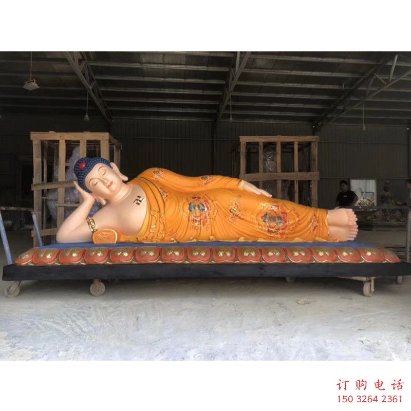 如來佛像制作，彩繪工藝，大型躺佛佛像加工