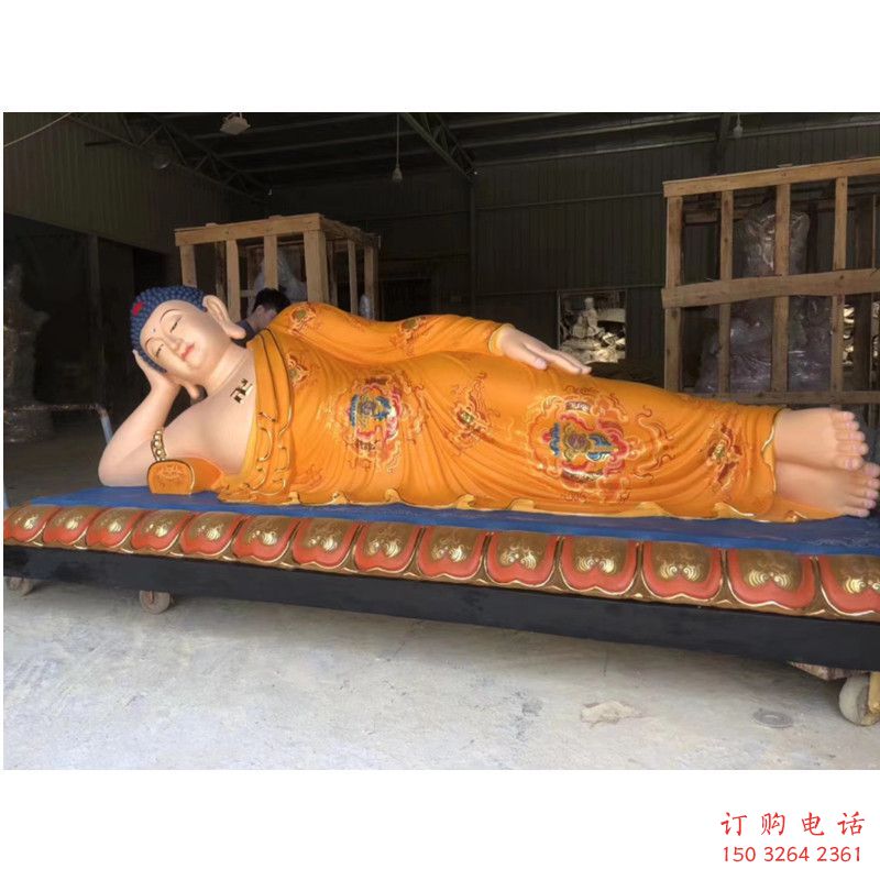 供應躺佛佛像，鑄銅工藝，如來佛像選用