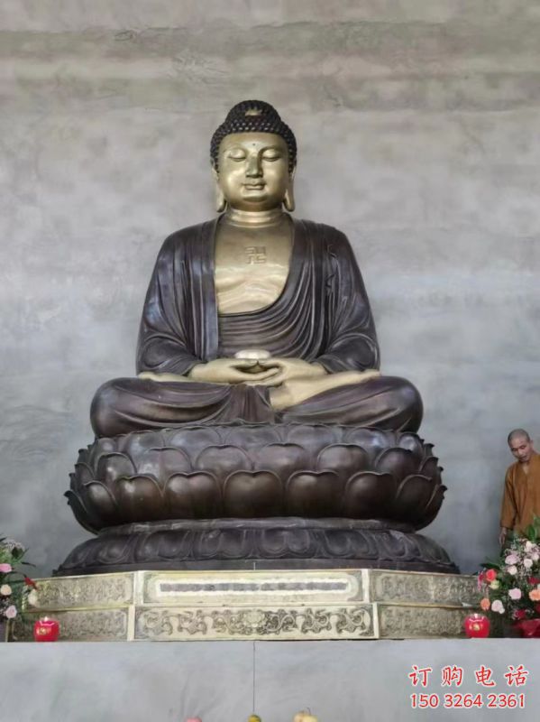 三世佛銅佛像制作，寺廟佛像，三世佛銅佛像選用