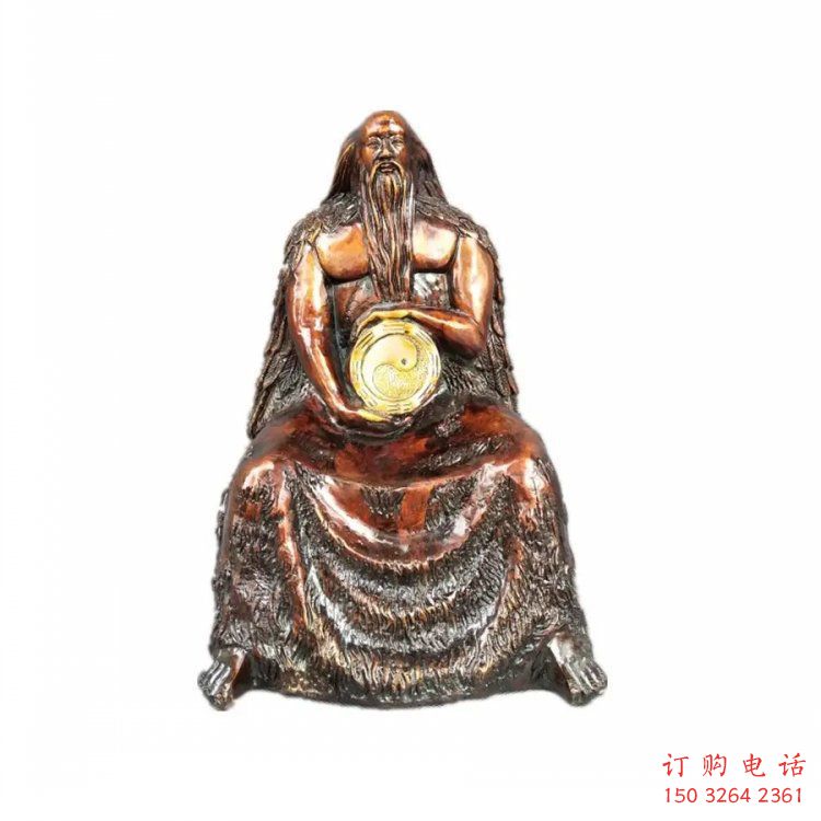 伏羲神像制作，彩繪工藝，寺廟伏羲神像廠家