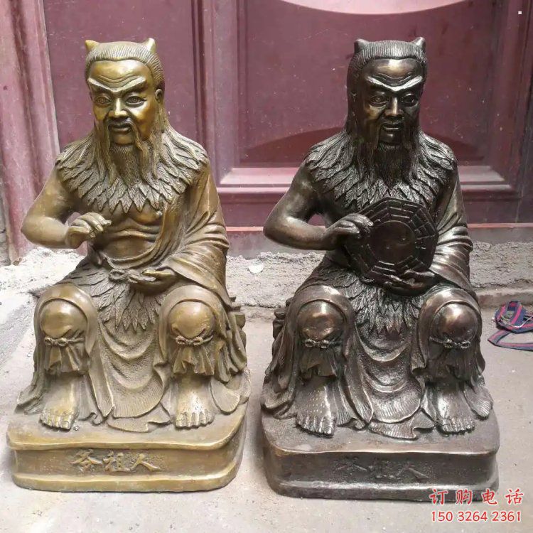供應(yīng)伏羲神像，鎏金效果，大型伏羲神像加工