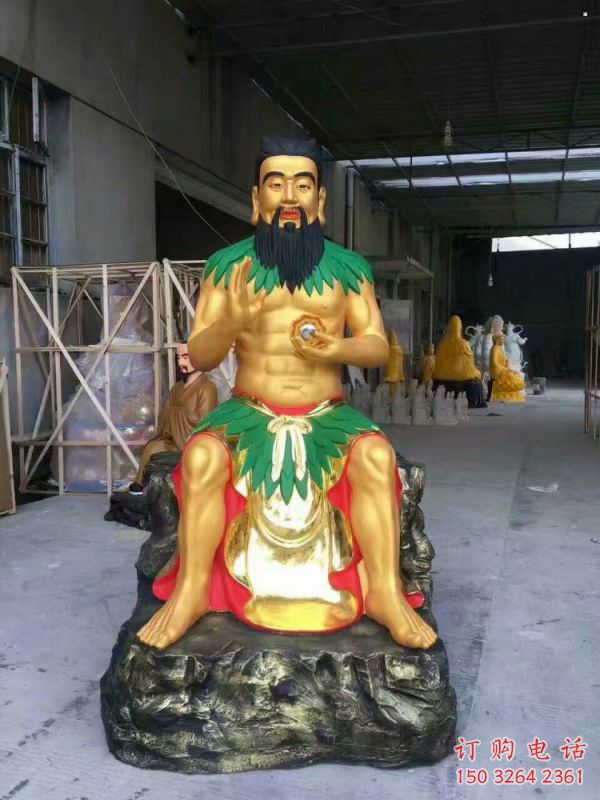 承接三皇神像，佛堂擺放，玻璃鋼五帝神像生產(chǎn)