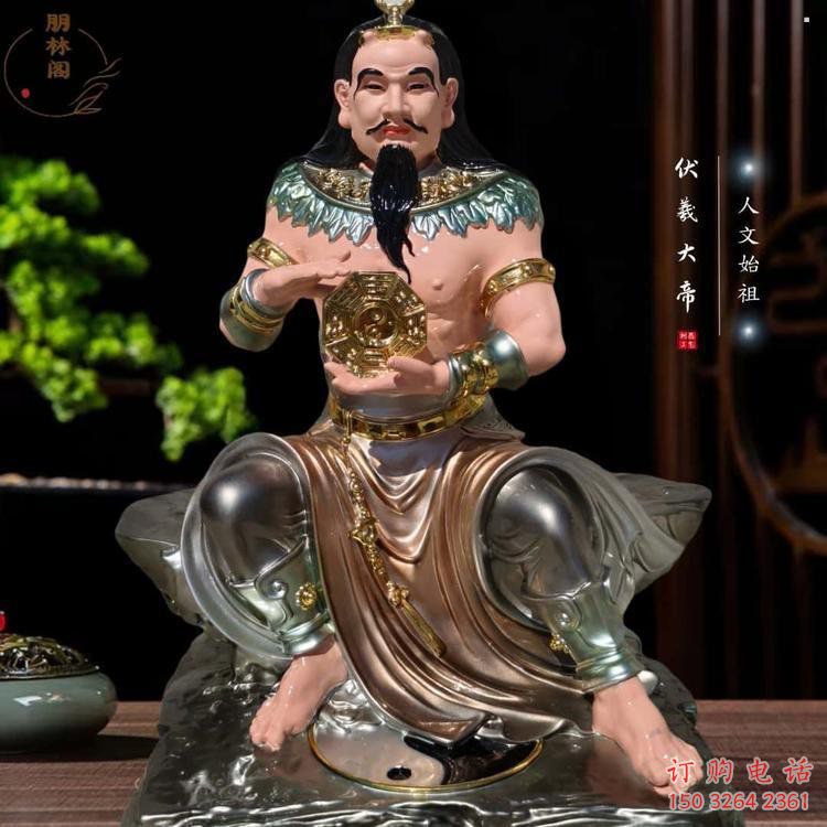 通用三皇神像，鎏金效果，家用五帝神像廠