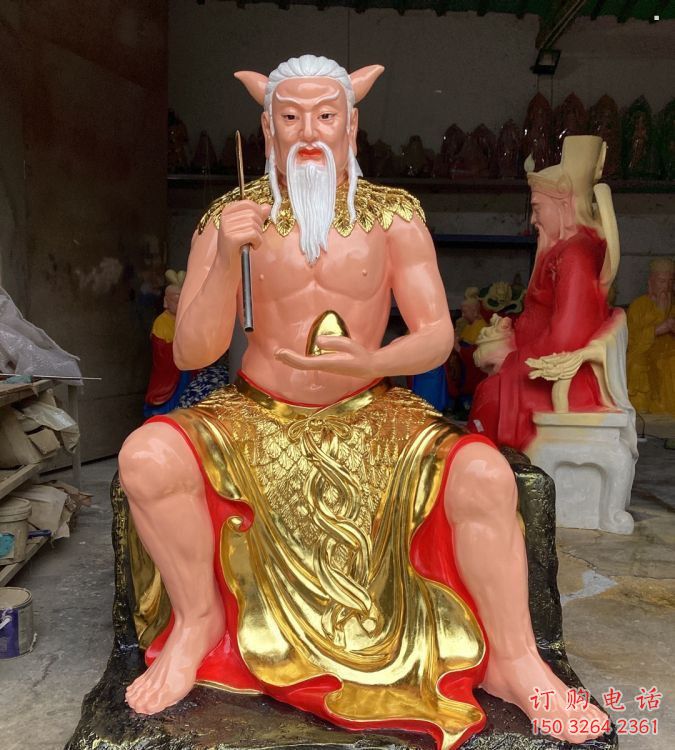 預(yù)定三皇神像，玻璃鋼材質(zhì)，五帝神像承接