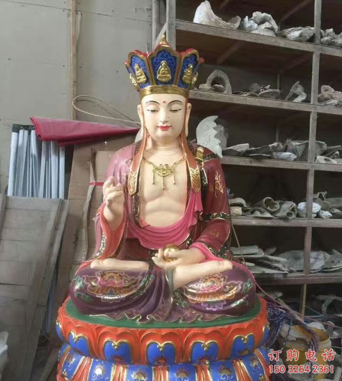 彩繪地藏王菩薩佛像廠，現(xiàn)代工藝，寺廟地藏王菩薩佛像廠家