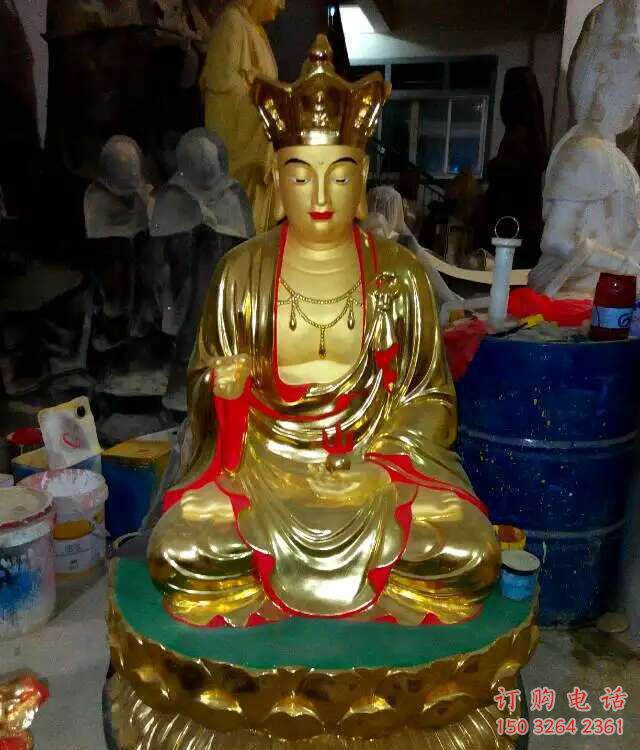 大型地藏王菩薩佛像廠家，玻璃鋼材質(zhì)，地藏王菩薩佛像承接