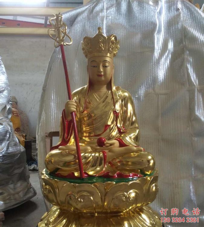 戶外地藏王菩薩佛像工廠，彩繪工藝，玻璃鋼地藏王菩薩佛像生產(chǎn)