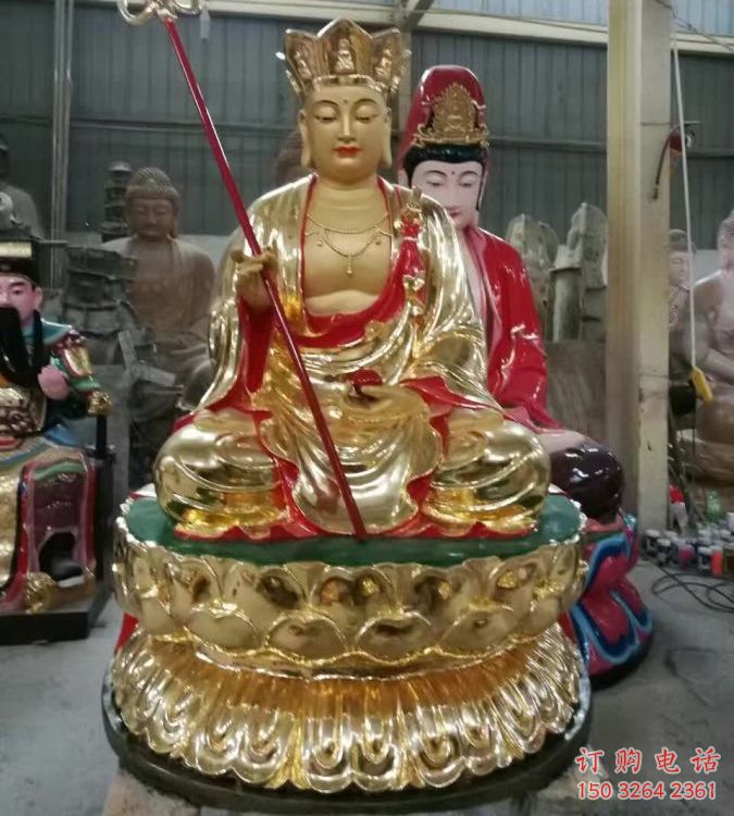 家用地藏王菩薩佛像制作，彩繪工藝，鑄銅地藏王菩薩佛像制作