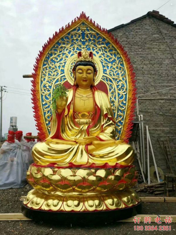 寺廟觀音佛像生產(chǎn)，彩繪佛像，觀音佛像預(yù)用