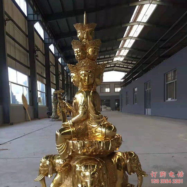 承接千手觀音佛像，黃銅材質(zhì)，寺廟千面觀音佛像廠家
